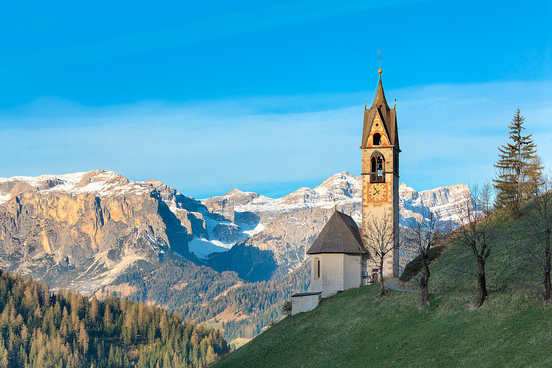 Europe, Italy, South Tyrol, St,  Barbara chapel, Tolpei, La Valle, Val Badia, Dolomites