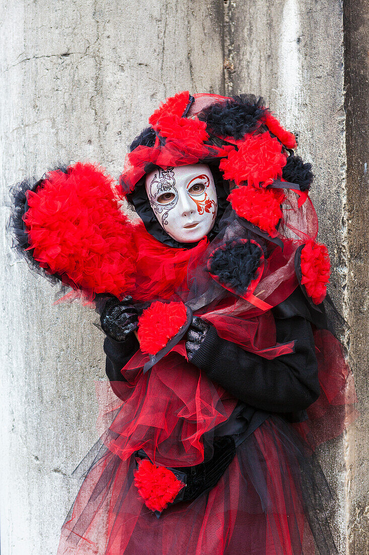 Bunte Maske und Kostüm von Karneval von Venedig berühmten Festival weltweit Veneto Italien Europa