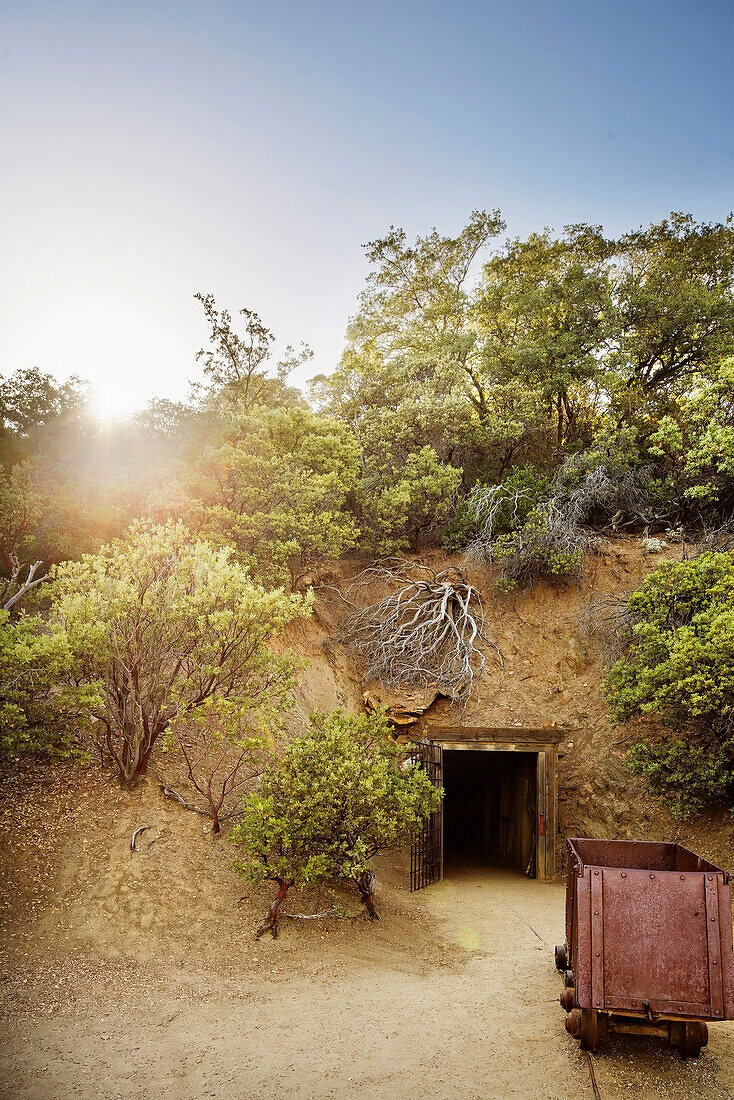 An Abandoned Mine Under A Hill