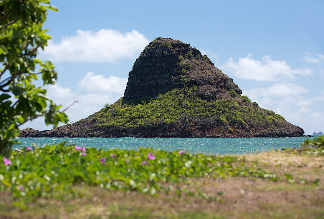 Scenic View Of A Chinaman's Hat In Hawaii