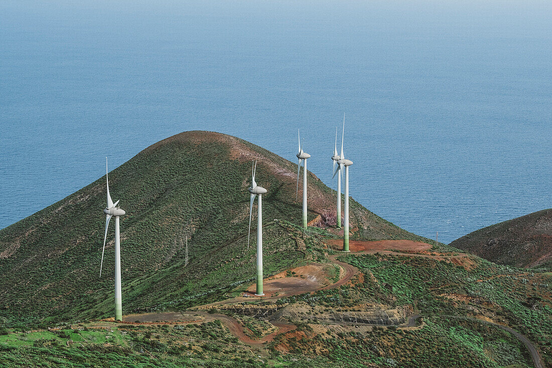 Wind Mills In The Island Of El Hierro