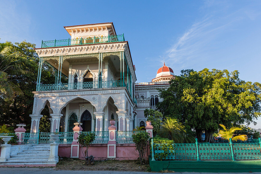 Exterior view of Palacio de Valle (Valle's Palace), Punta Gorda, Cienfuegos, Cuba, West Indies, Caribbean, Central America