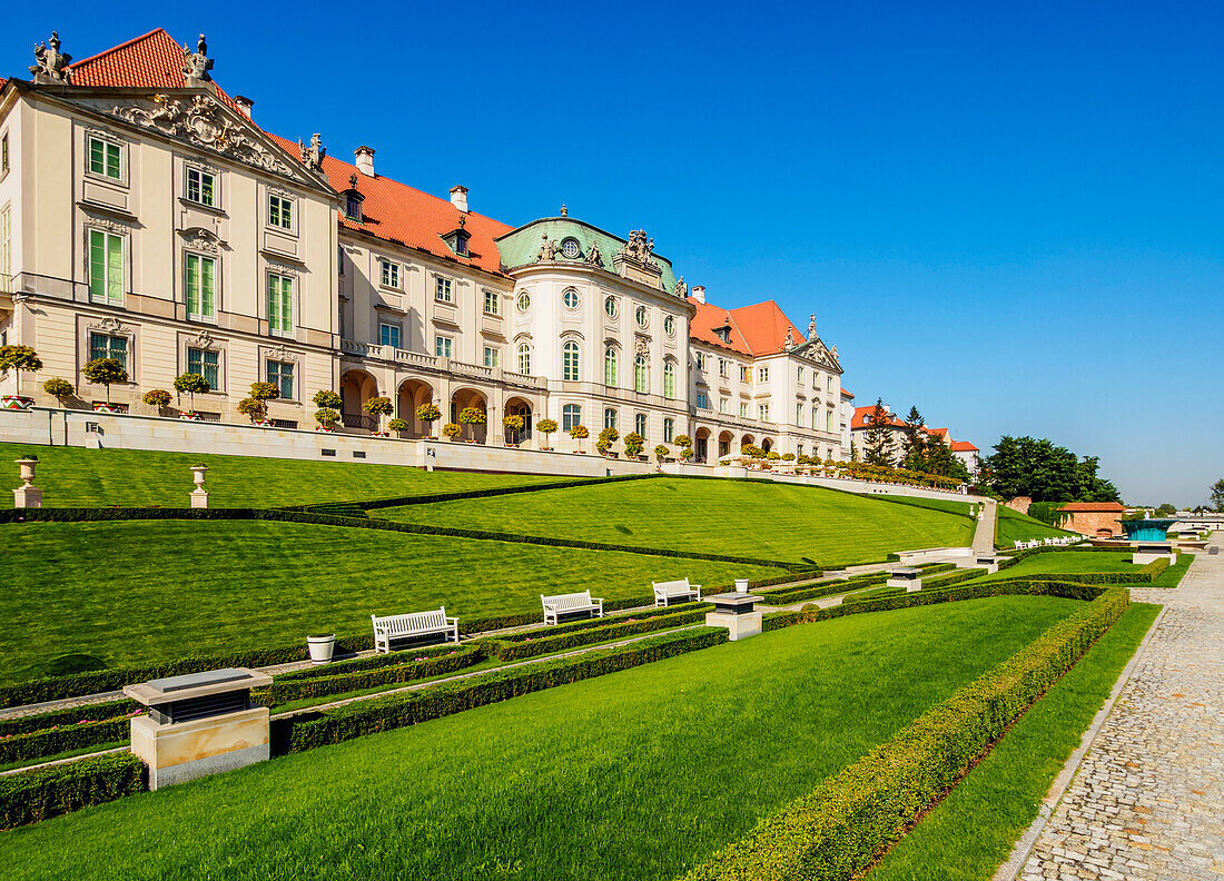 Eastern Baroque facade, Royal Castle, Warsaw, Masovian Voivodeship, Poland, Europe