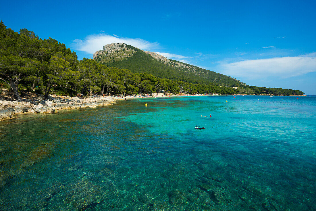 Platja Formentor, Kap Formentor, Port de Pollença, Serra de Tramuntana, Mallorca, Balearen, Spanien