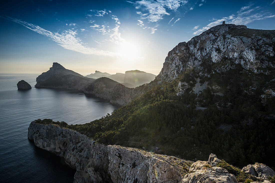 Sonnenaufgang, Kap Formentor, Port de Pollença, Serra de Tramuntana, Mallorca, Balearen, Spanien