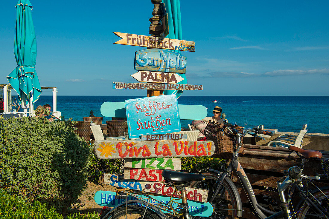 Restaurant, Cala Rajada, Mallorca, Balearen, Spanien