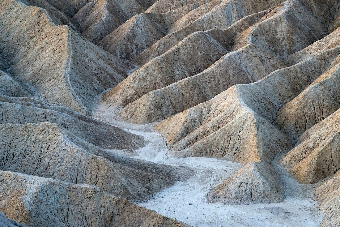 Badlands and wash, Death Valley National Park
