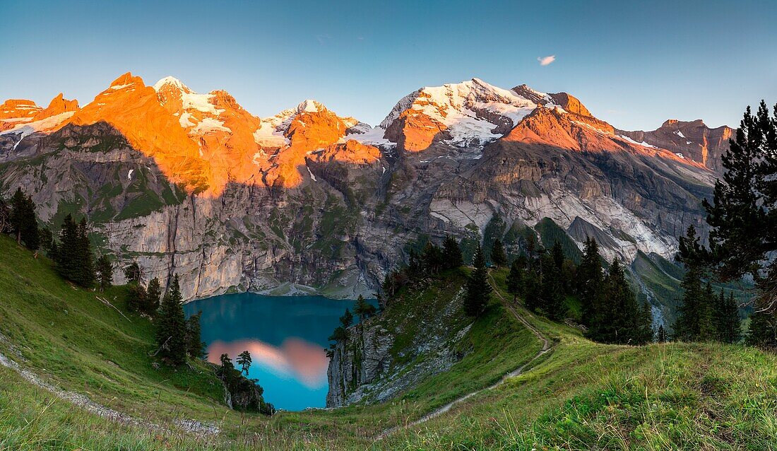 Lake Oeschinensee, Switzerland, Europe