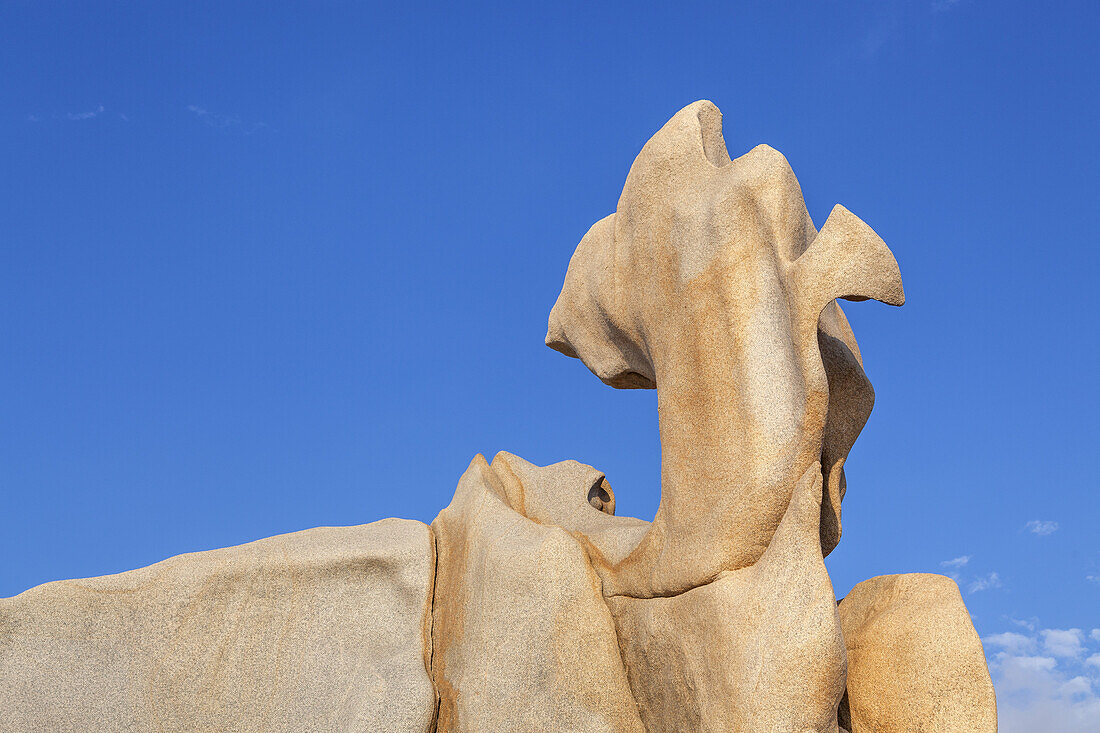 Remarkable Tafoni rock on the Coast at Punta di Campomoro, Campomoro, South Corsica, Corsica, Southern France, France, Southern Europe, Europe