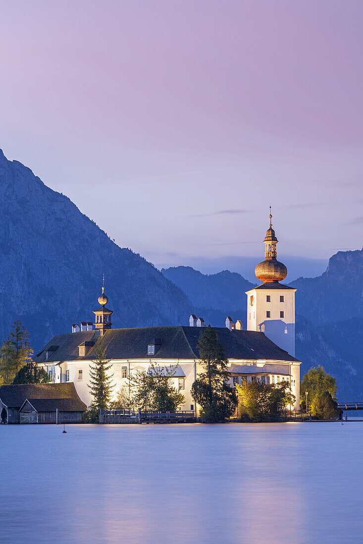 Castle Ort in lake Traunsee in Gmunden, Salzkammergut, Upper Austria, Austria, Europe