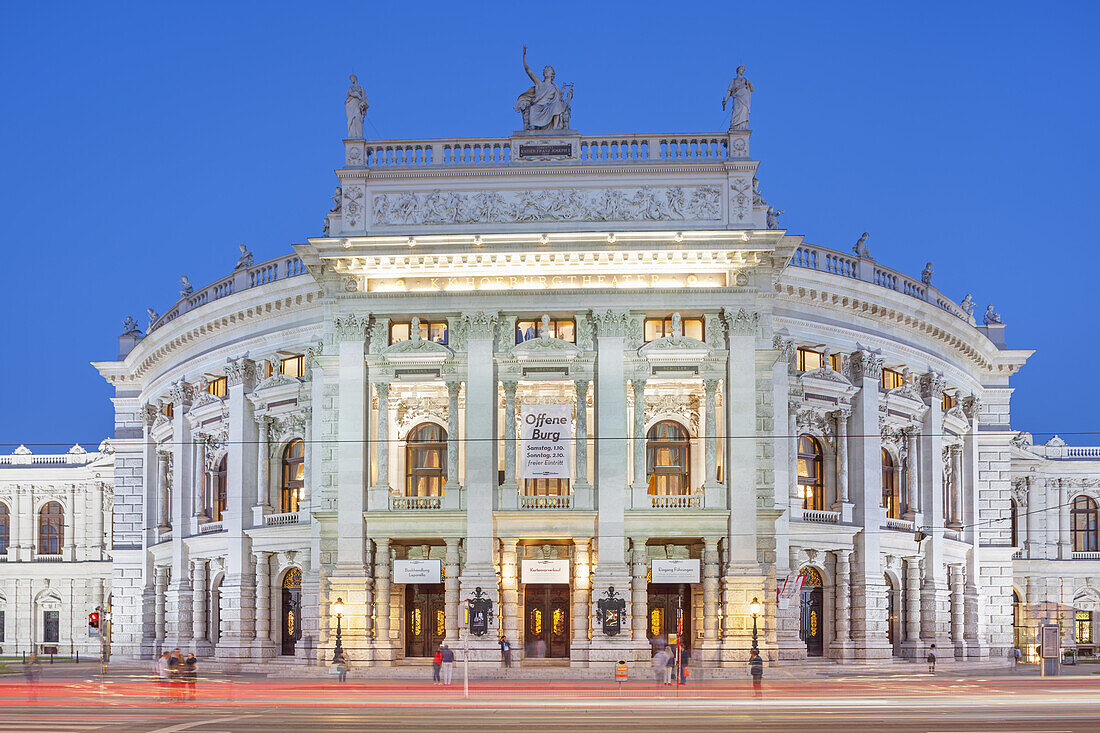 Vienna's Burgtheater in the historic old town of Vienna, Eastern Austria, Austria, Europe