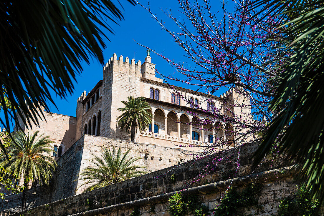 Der Königspalast La Almudaina, Palma de Mallorca, Mallorca, Spanien