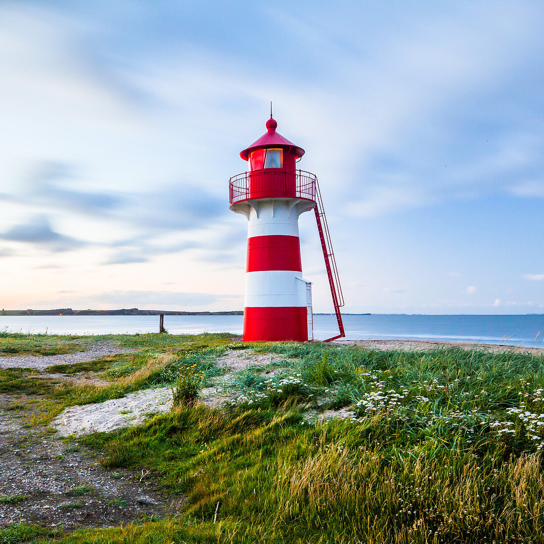 Grisetaodde Lighthouse, Oddesund, Oddesund Syd, Limfjord, Struer, Holstebro, Denmark