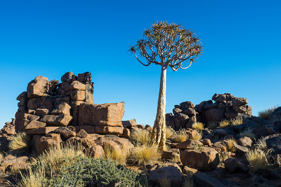 Unusual rock formations, Giants Playground, Keetmanshoop, Namibia, Africa