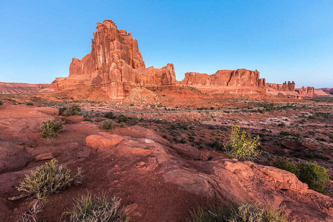 Landscape from La Sal Mountains Viewpoint, Arches National Park, Moab, Utah, United States of America, North America