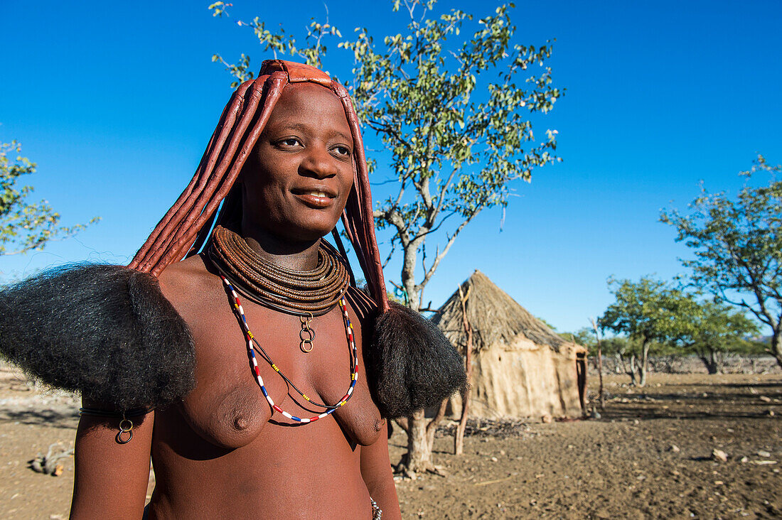 Himba Frau, Sesriem, Kaokoveld, Namibia, Afrika