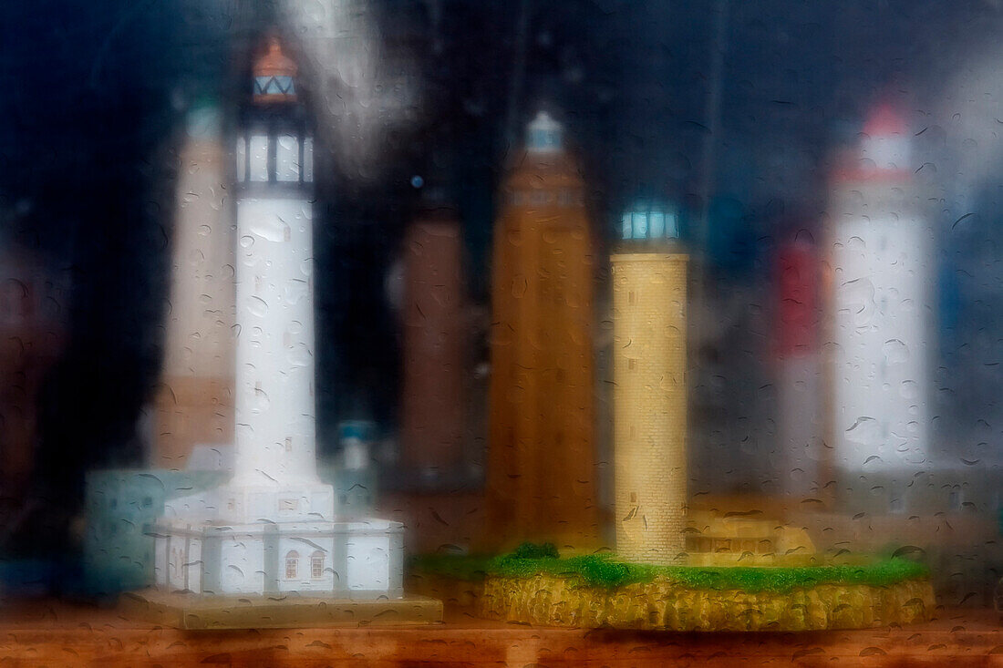 Brittany, France, Miniature lighthouses