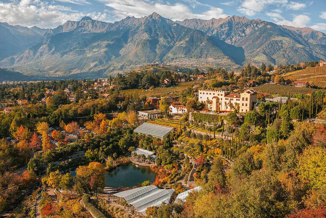 Italien, Südtirol, Der Garten des Schlosses Trauttmansdorff in Meran