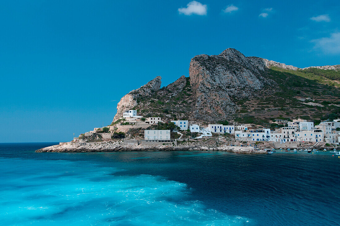 Dogana Bay, Europa, Italien, Sizilien, Egadi, Trapani Bezirk, Insel Levanzo