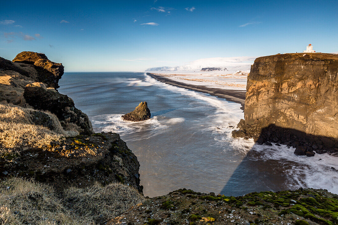 The Dyrhòlaey's coastline, Vik, southern Iceland, Europe