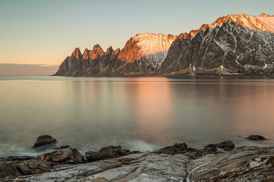 Sunset at Tungeneset, Berg, Senja, Norway, Europe