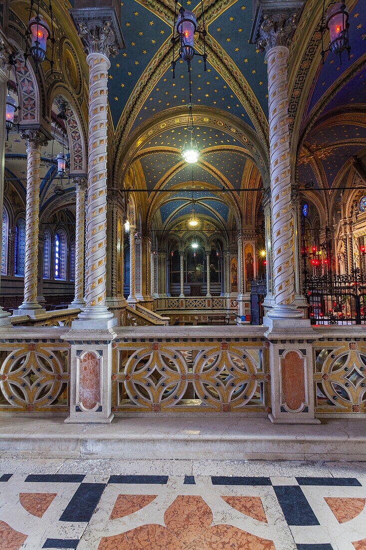 Brescia, Lombardy, Italy, Inside of Santa Maria delle Grazie's Sanctuary in Brescia