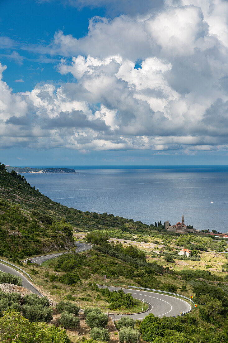 St, Nicholas-Kloster, Komiza, Vis, Vis-Insel, Split-Dalmatien, Dalmatien-Region, Kroatien, Europa