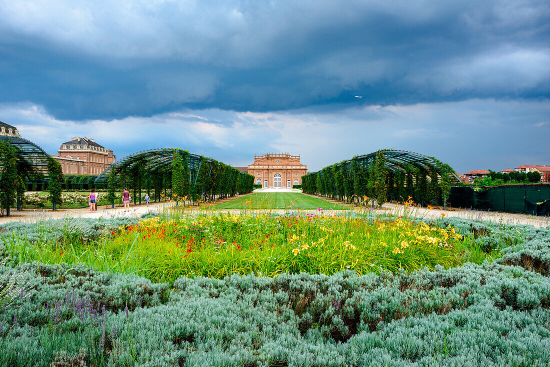 The park of Palace of Venaria, Residences of the Royal House of Savoy, Europe, Italy, Piedmont, Torino district, Venaria Reale