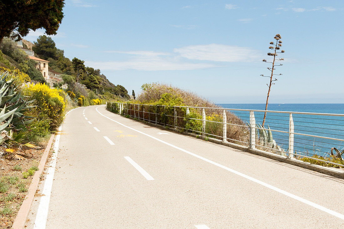 Ligurien, Italien, Radfahren Riviera Radweg