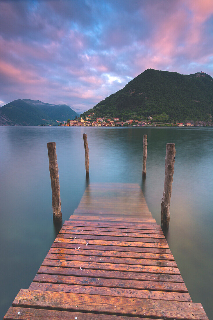 Iseo lake, Brescia province, Lombardy district, Italy, Europe