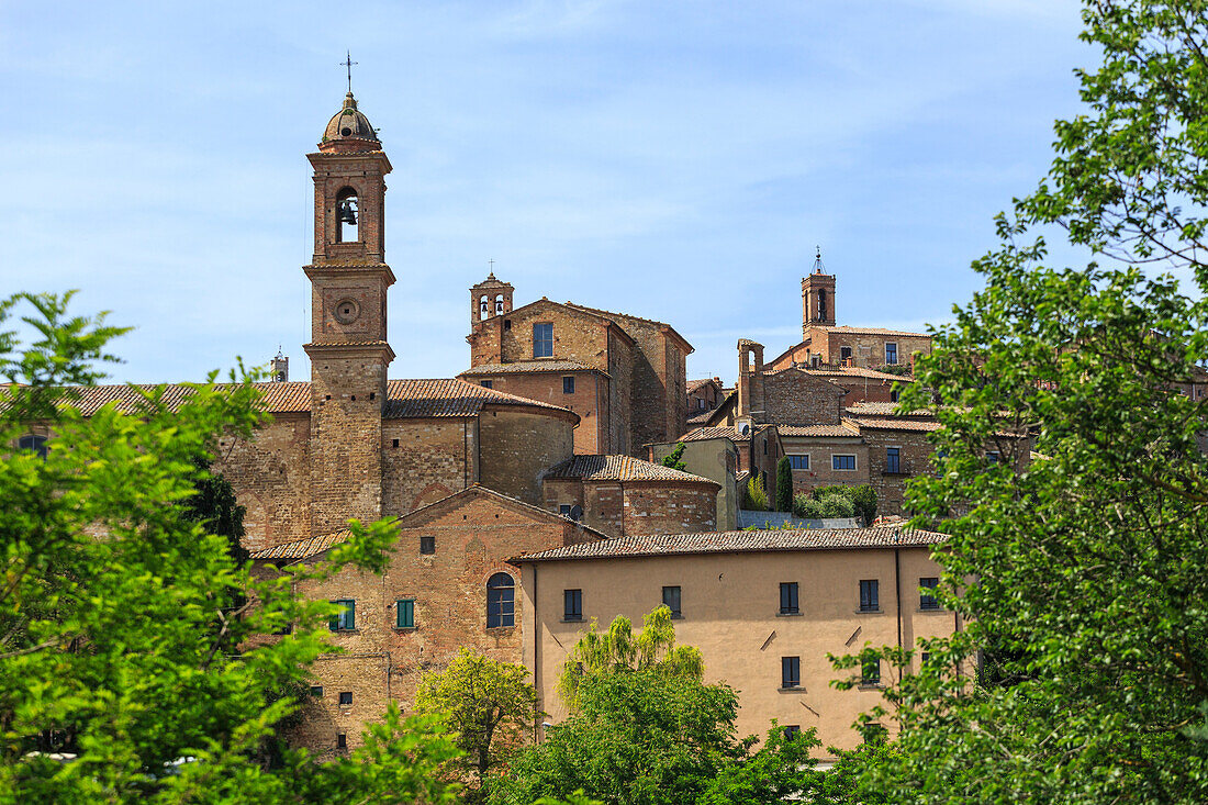 Italy, Tuscany, the village of Montepulciano on the hills tuscany, provence of Siena