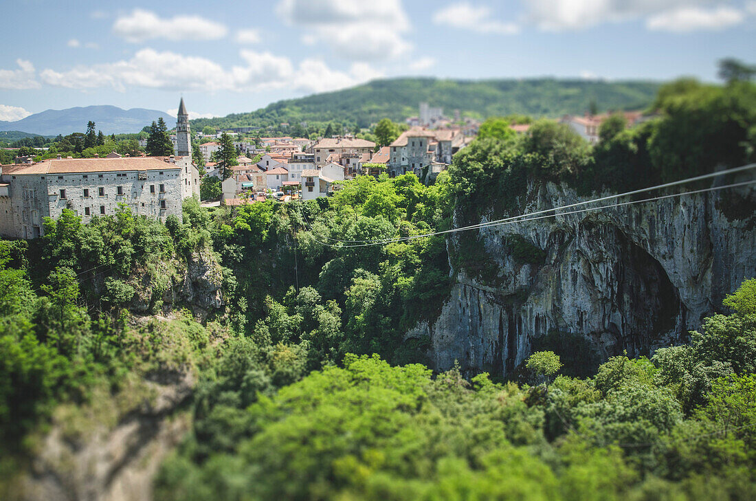Blick auf Pazim Chasm, Kroatien
