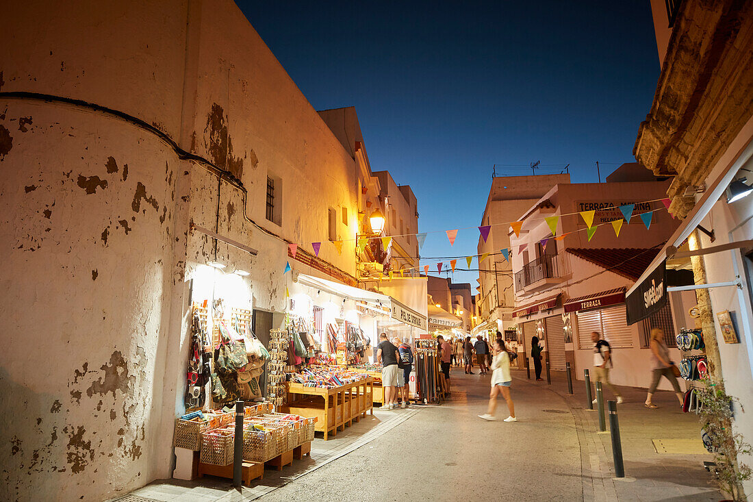 alley evening, ,  Conil de la Frontera, andalusia, southwest coast spain, atlantc, Europe