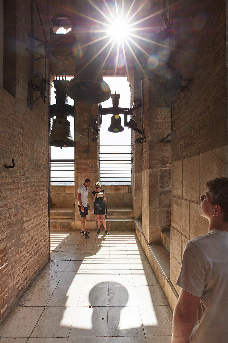 Inside bell Tower of giralda,  Seville, andalusia, Europe