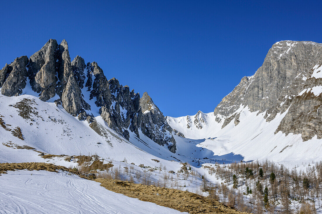 Höllkar mit Weißeck im Hintergrund, Höllkar, Felskarspitze, Radstädter Tauern, Kärnten, Österreich