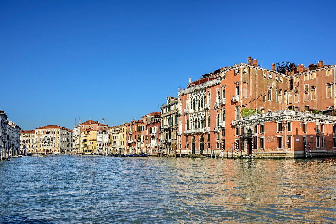 Palazzi am Canale Grande, Venedig, UNESCO Weltkulturerbe Venedig, Venetien, Italien