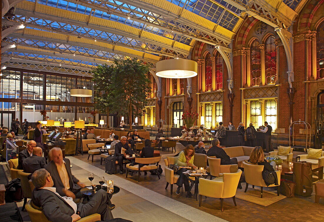 Lobby, St Pancras Renaissance Hotel, London, England