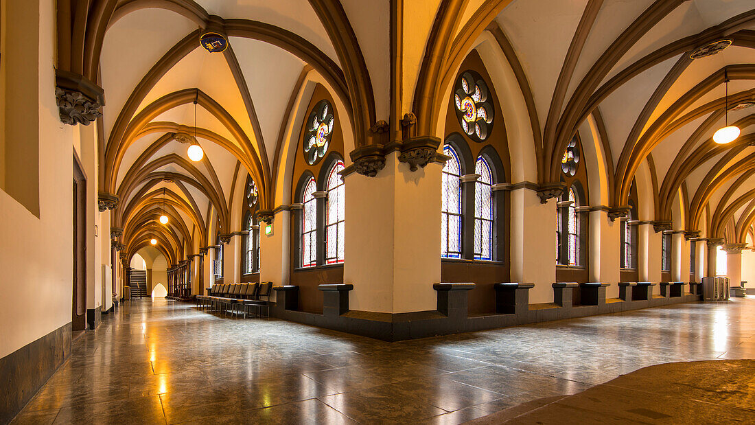 Gänge der Alten Universität, Marburg, Hessen, Deutschland, Europa