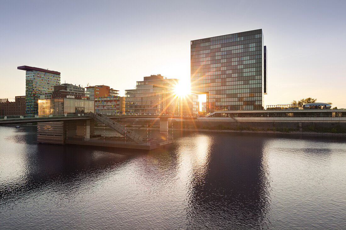 Hyatt Regency Hotel at Medienhafen, Duesseldorf, North Rhine-Westphalia, Germany