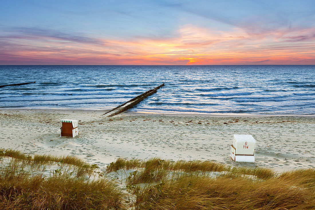 Beach near Ahrenshoop, Baltic Sea, Mecklenburg-West Pomerania, Germany