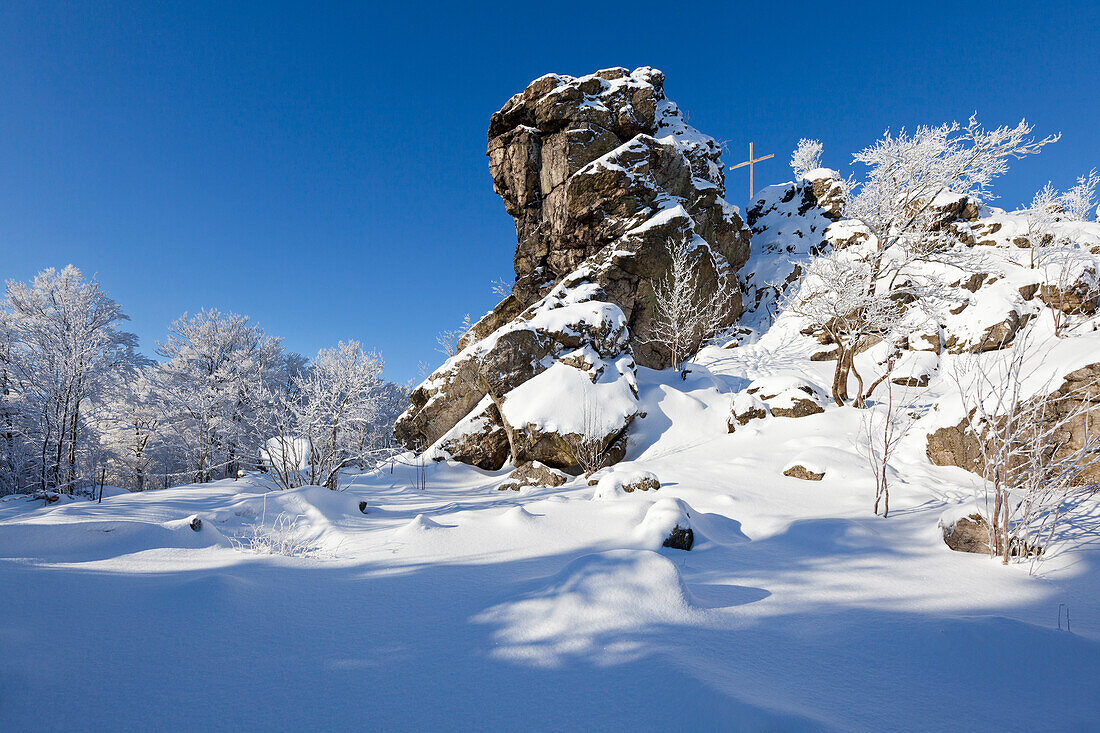 Feldstein, Bruchhauser Steine, bei Olsberg, Rothaarsteig, Rothaargebirge, Sauerland, Nordrhein-Westfalen, Deutschland