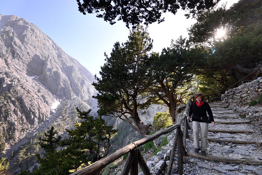 At the upper entry of Samaria gorge, West- Crete, Greece