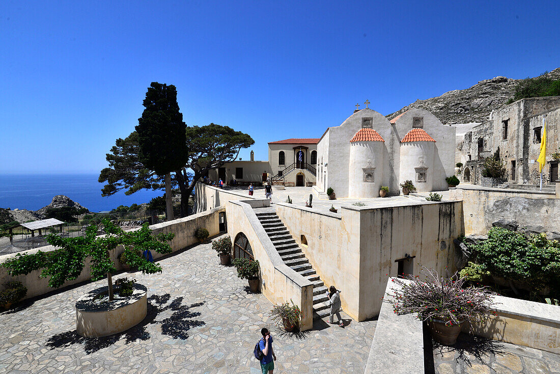 Monastery of Piso Preveli at the southwest coast, Crete, Greece