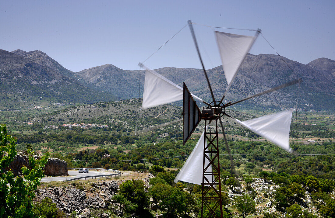 Paßhöhe der Lasíti-Hochebene, Ost- Kreta, Griechenland