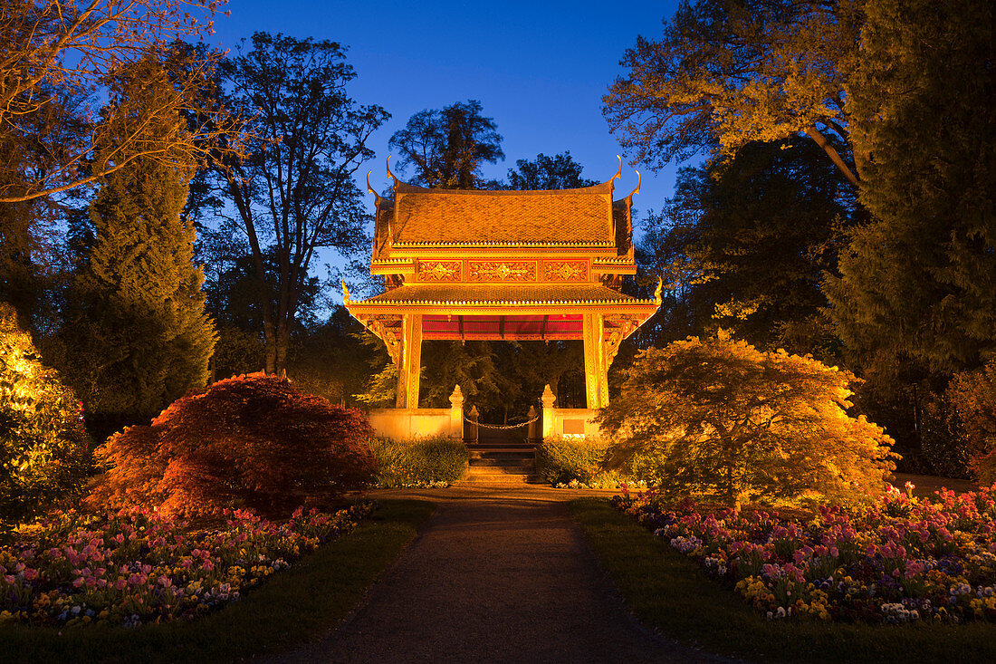 Thai temple, Thai Sala, Kurpark, Bad Homburg, Hesse, Germany