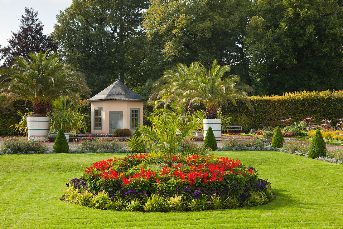 Flower Garden, Belvedere Castle Park, Weimar, Thuringia, Germany