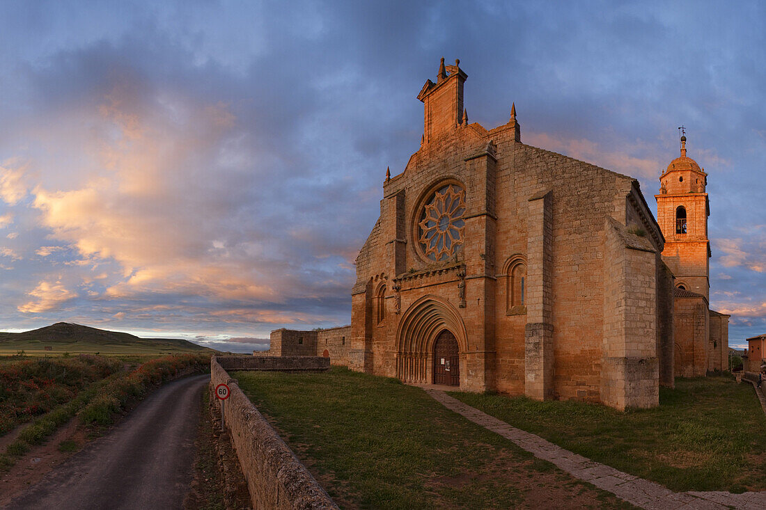 Santa Maria del Manzano, church, monastry, Castrojeriz, Camino Frances, Way of St. James, Camino de Santiago, pilgrims way, UNESCO World Heritage, European Cultural Route, province of Burgos, Old Castile, Castile-Leon, Castilla y Leon, Northern Spain, Spa