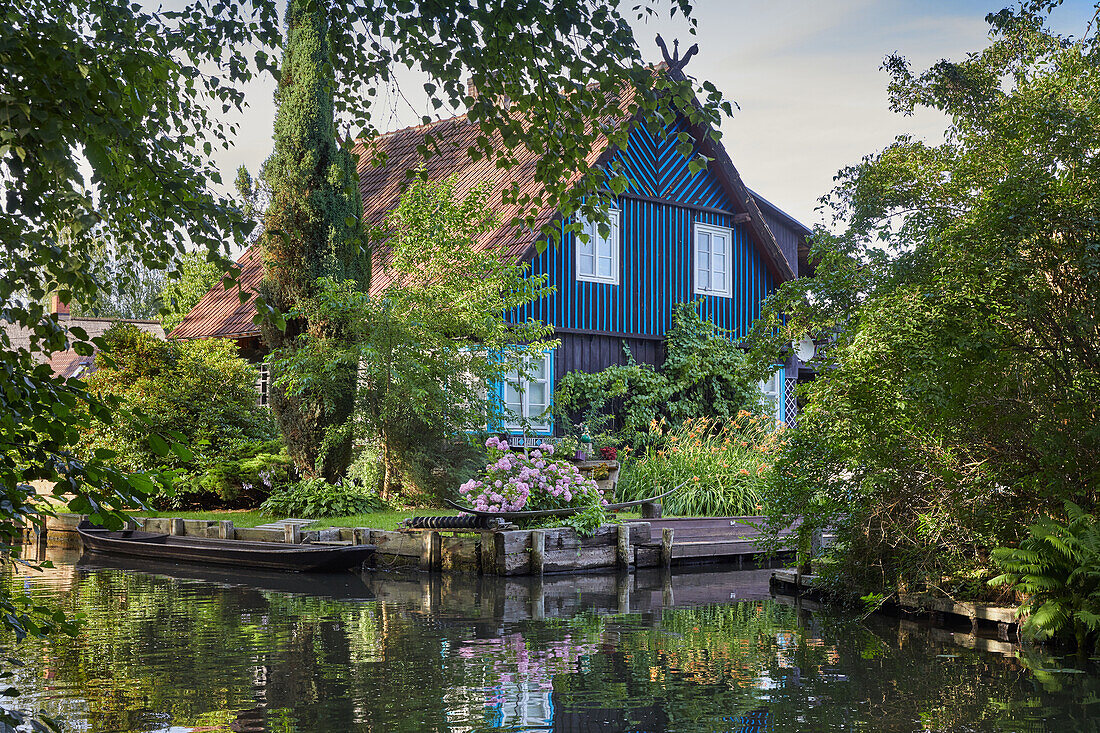 Bauernhaus in Lehde im Spreewald, Brandenburg, Deutschland