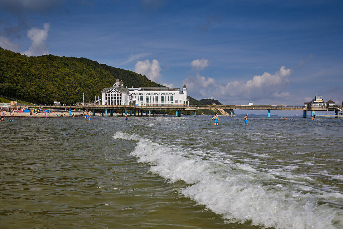 Sellin pier, Ruegen, Baltic sea, Mecklenburg Vorpommern, Germany