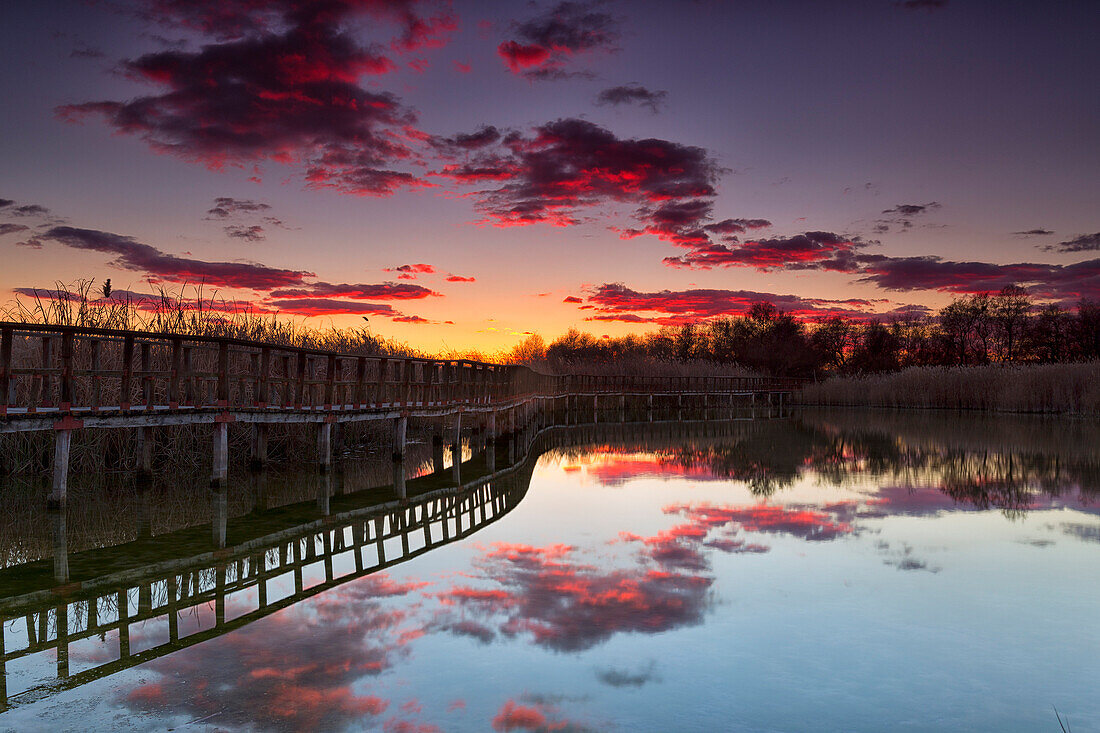 Sonnenuntergang im Nationalpark von Las Tablas de Daimiel